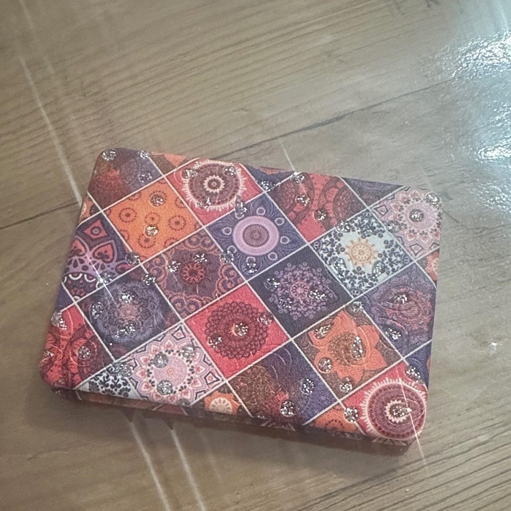 Colorful Patterned Compact Mirror
